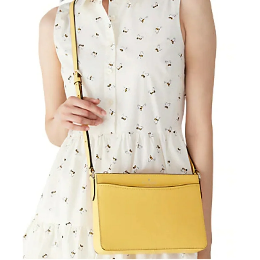Kate Spade Yellow Safiano Leather- Rory Feminine Coastal Organizer